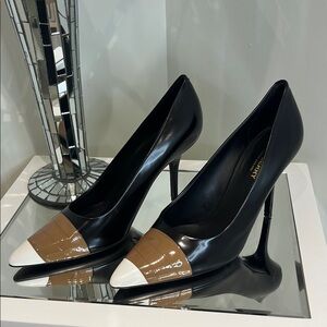 BURBERRY Annalise Cap-Toe Pumps
